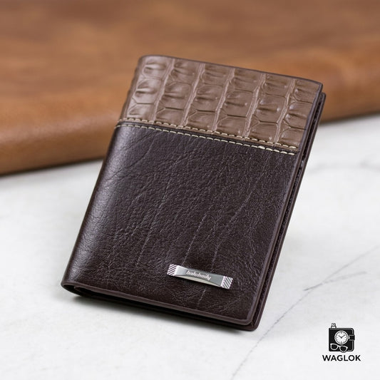 Balebaily Croc Texture Wallet