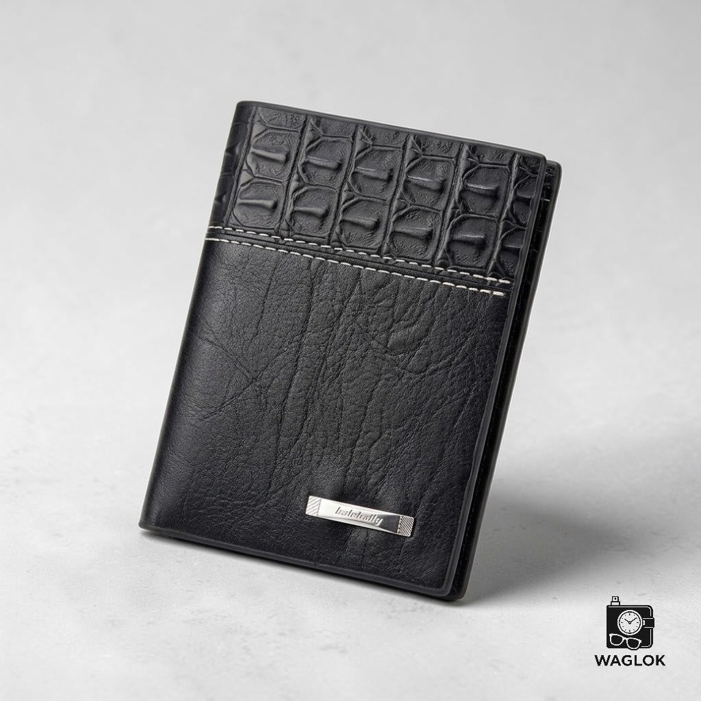 Balebaily Croc Texture Wallet