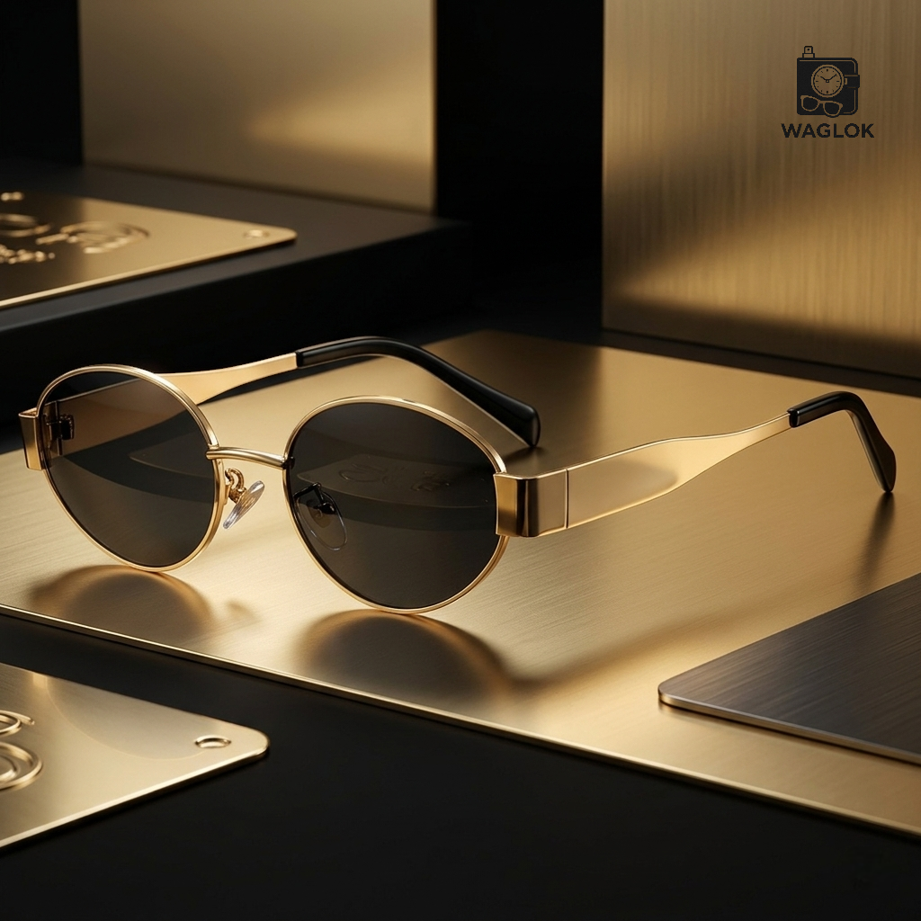 Golden Oval Shades