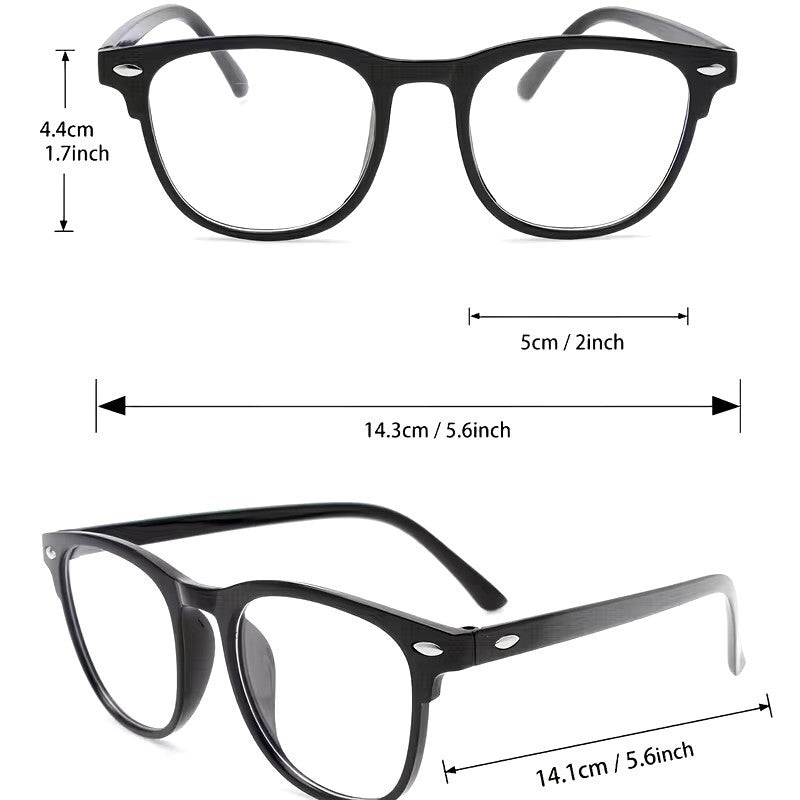 Transparent UV400 Blue Light Blocking Glasses with Box