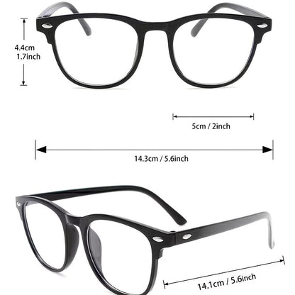 Transparent UV400 Blue Light Blocking Glasses with Box